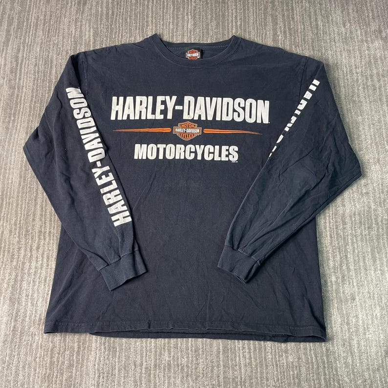 Vintage 2000s Harley Davidson Motorcycles Biker Arm Design Y2K