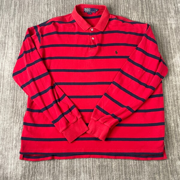 Vintage Polo Ralph Lauren red graphic long sleeve T-shirt
