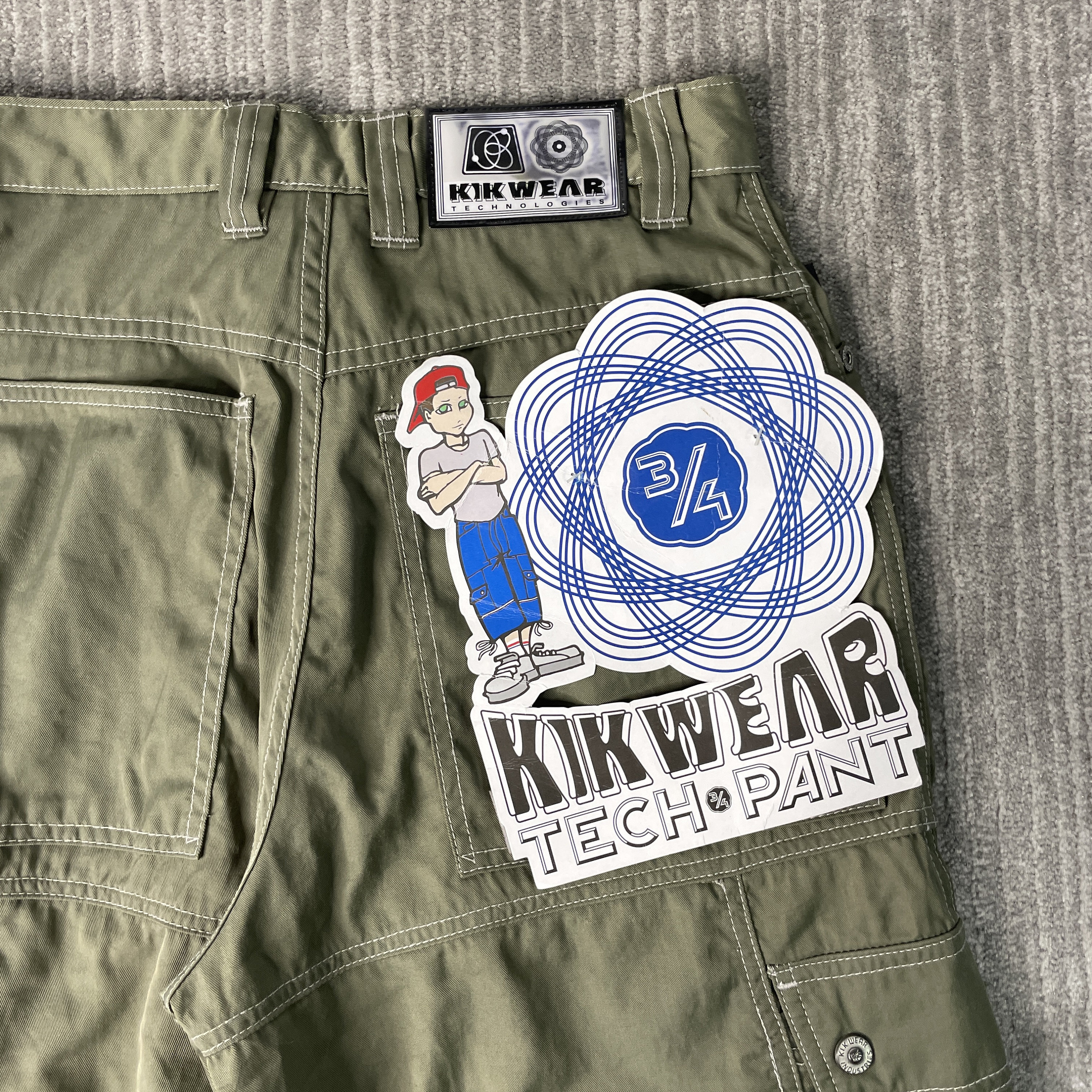 Vintage 2000s Kik Wear Loose Fit Tech Tactical Style Basic Vintage 2000s Kik Wear Loose Fit Tech Tactical Style Basic