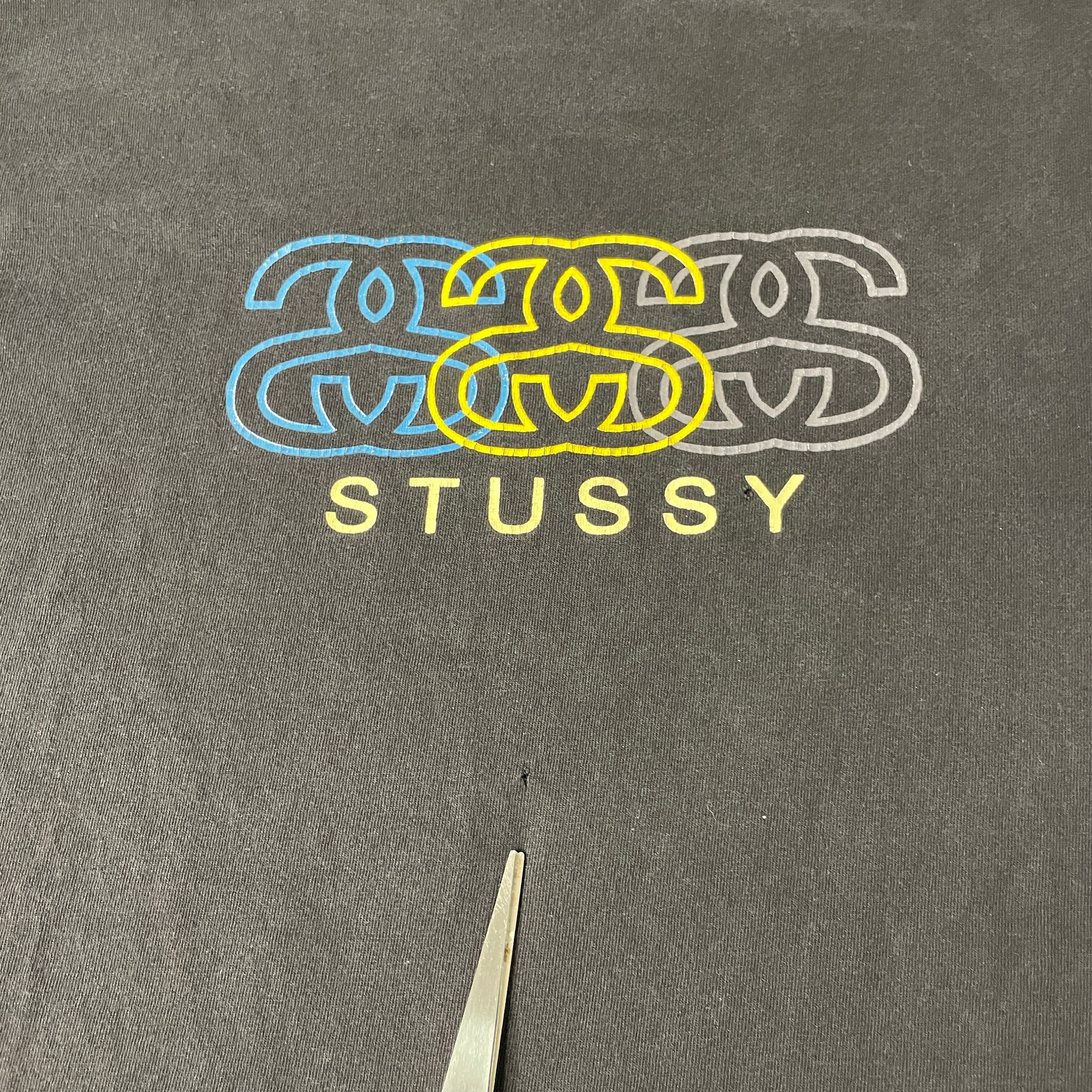 Vintage 90s Stussy Spell Out Skater Style Single Stitch Made