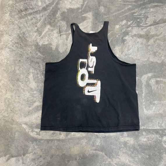 Vintage 90s Nike Big Check Black Beach Wear Basketball Style Just
