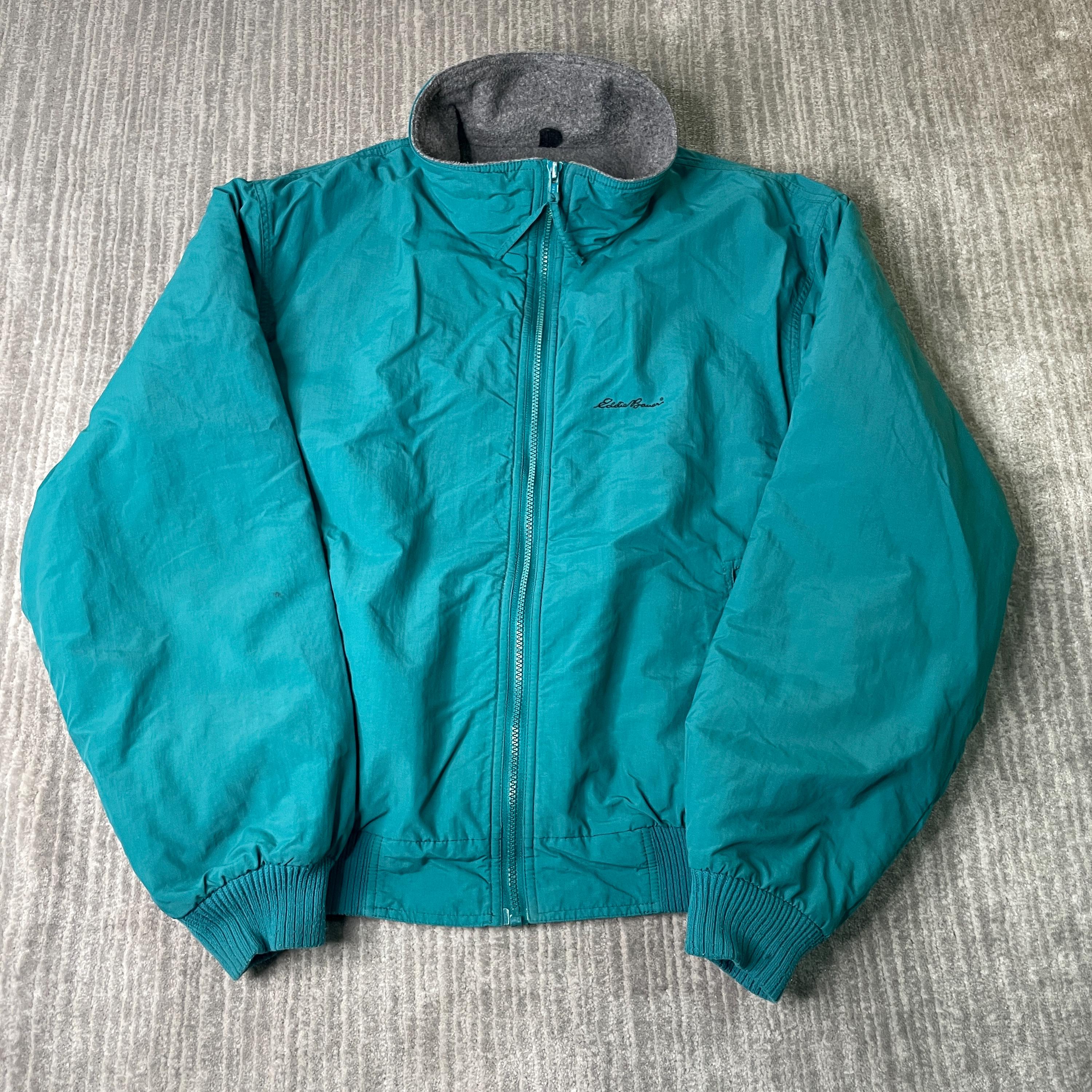 ジャケット・アウター \"90s old UNIQLO\" warmup jacket 2 face XL Vintage 90s Uniqlo Blue Tag Faded Bomber Jacket Minimalist