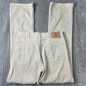 Brand New Vintage 1973 Levis Brown Corduroy Saddleman Boot Cut Jeans  Student Size 28 