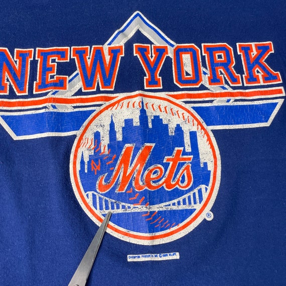 Vintage 80s Champion New York Mets MLB Baseball S… - image 3