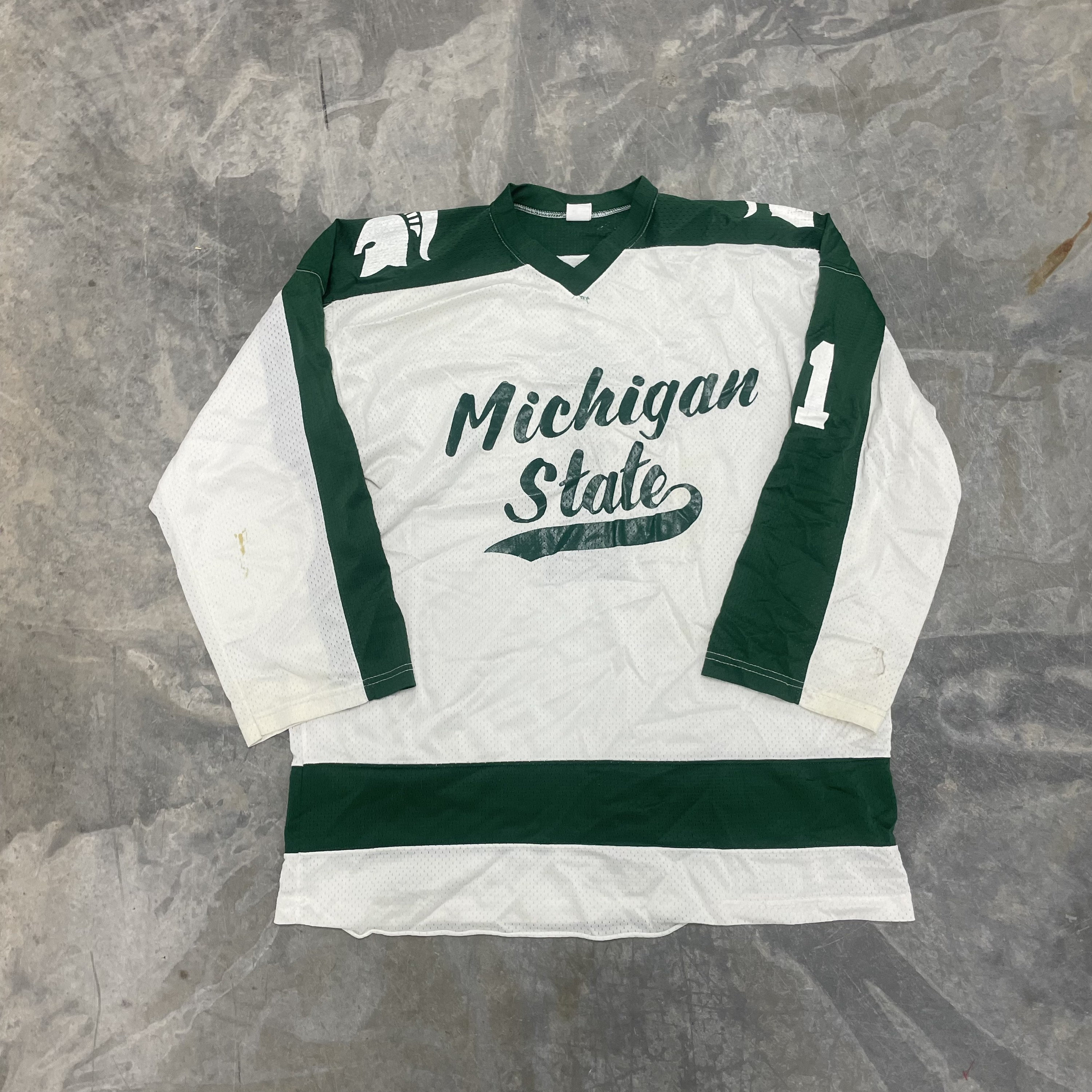 Size Extra Large/ Vintage 80s Champion Michigan State Hockey - Etsy