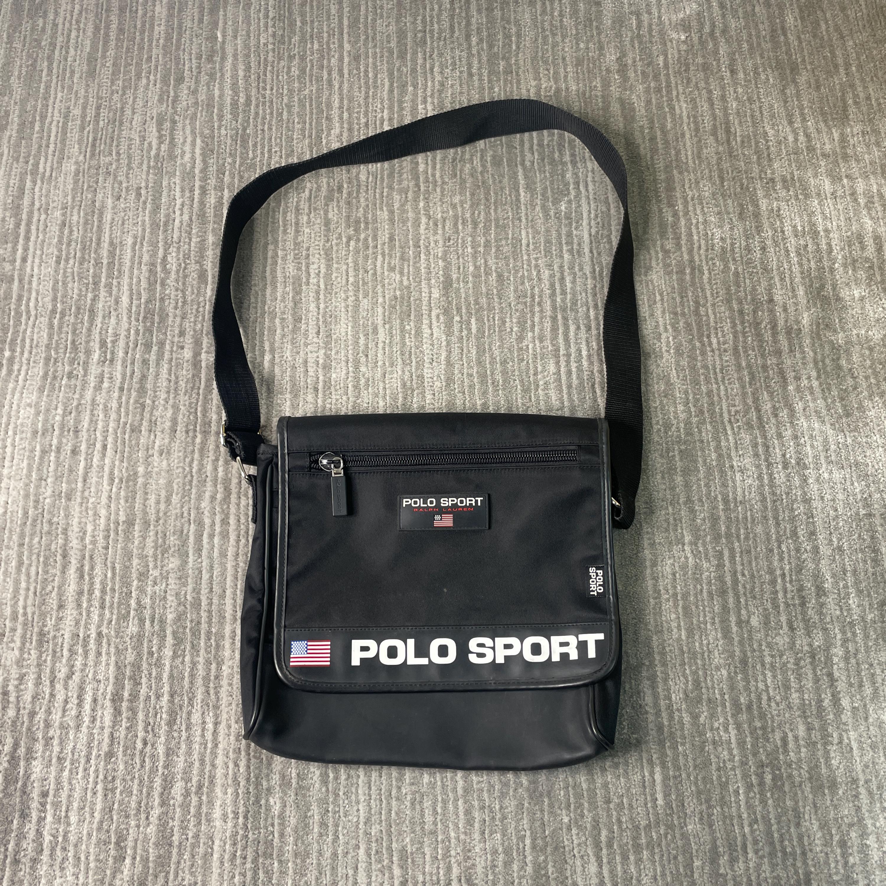 Vintage 90s Polo Ralph Lauren Polo Sport Spell Out Side Bag Pouch
