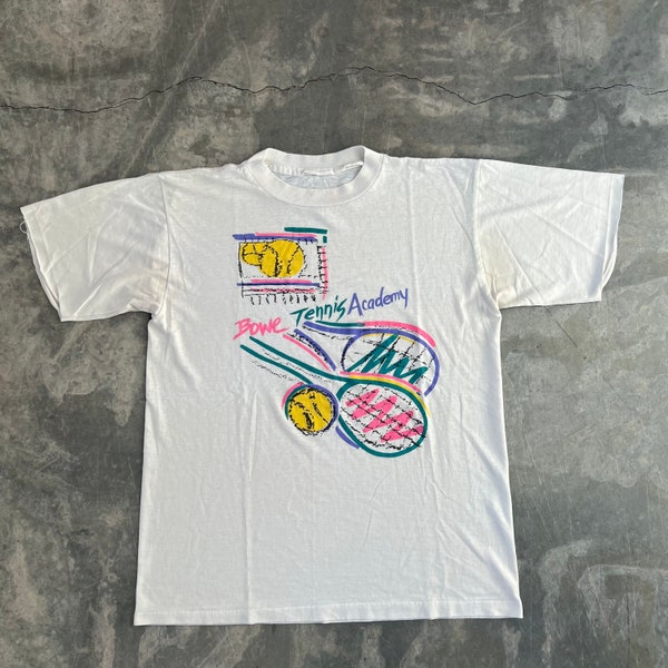 Size Large/ Vintage 90s Tennis Graphic T Shirt *G8
