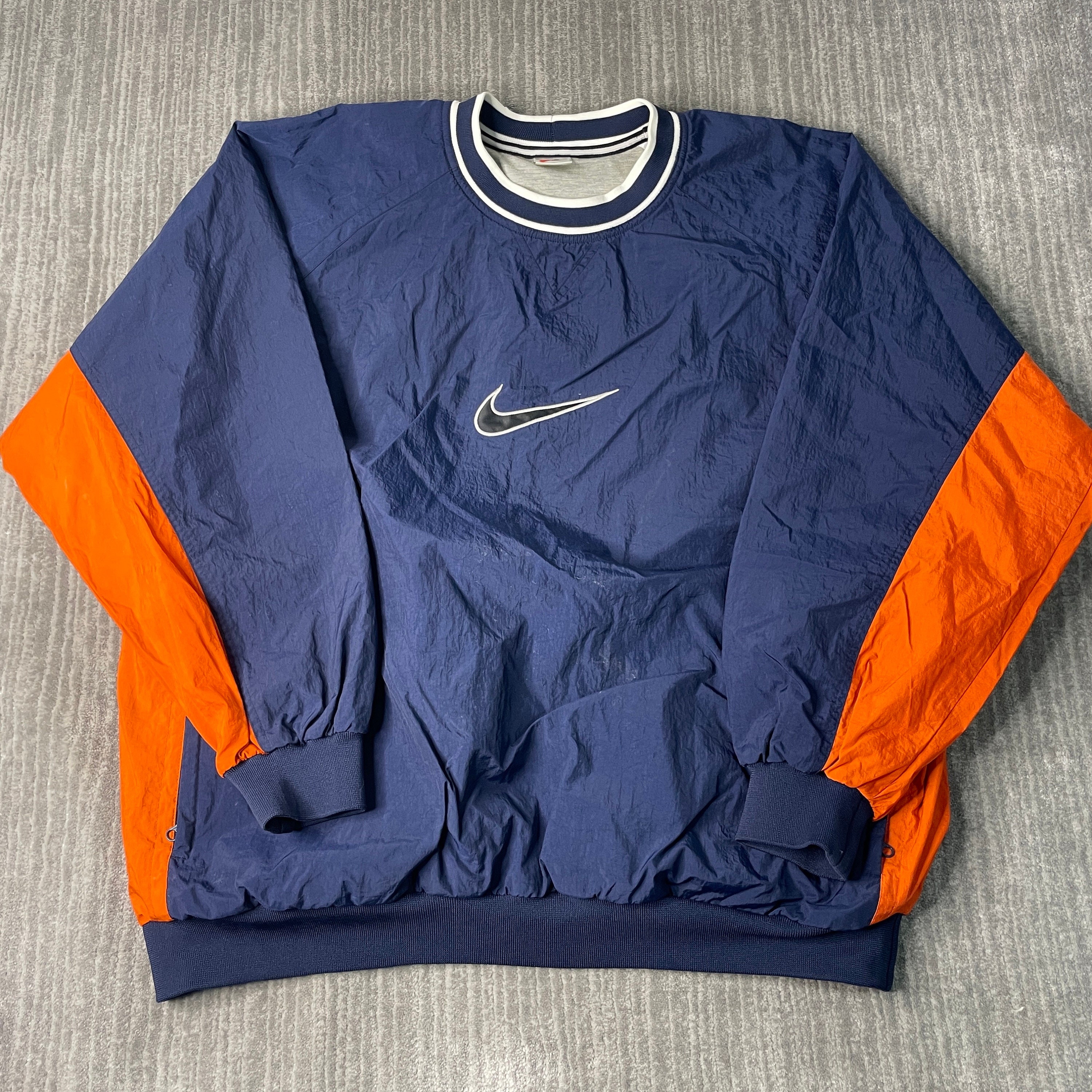 Vintage Nike Crewneck Windbreaker Vintage 90s Nike Swoosh
