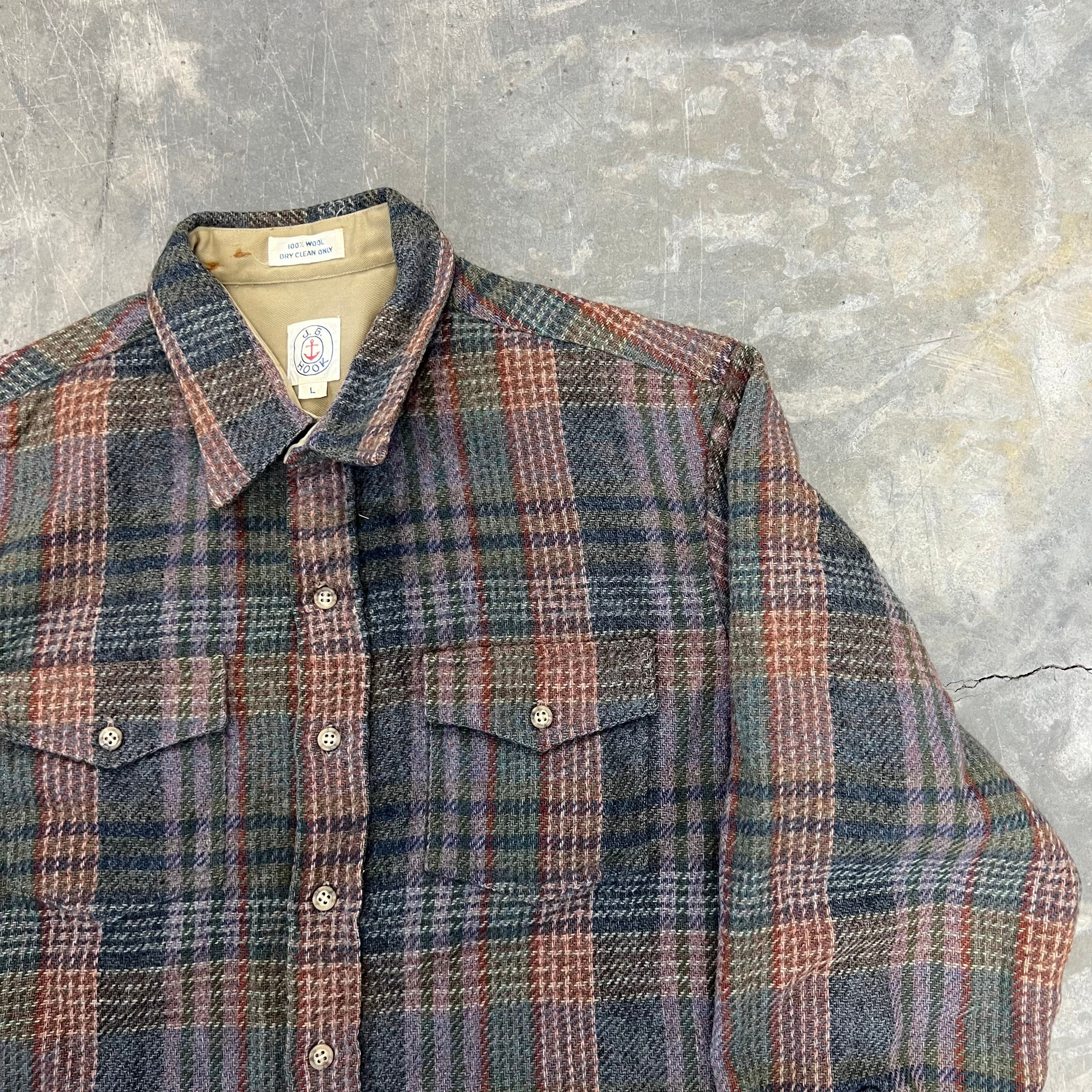 大人気☆ 80s L.L.Bean Ombre Plaid Wool Jacket 希少 | www