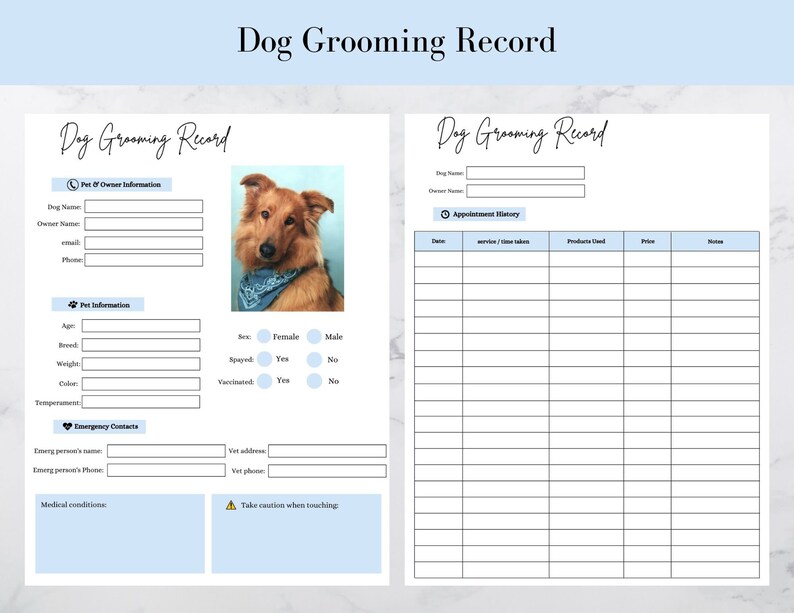 Dog Grooming Pack, Invoice, Expenses, Accounts, Miscellaneous Expenses