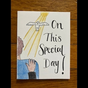 On This Special Day! - Boy Confirmation Greeting Card