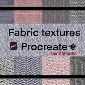 Brosse pour la texture du tissu Procreate,PROCRÉATION DE LA TEXTURE DES VÊTEMENTS,Tricot procreate,Pinceau pour pulls en tricot,Tissu sans couture,Tissus Procreate pour iPad