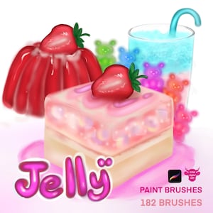 Procreate Jelly Art Brush Set: Soft Paint, Line Art, Sketch (Digital Download)