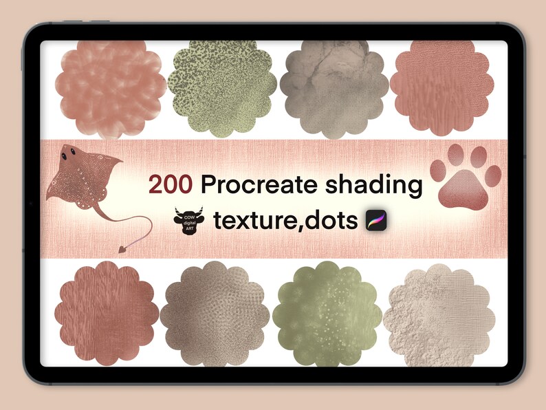 Procreate Shading Brushestextures Brushes procreate Stipple Etsy