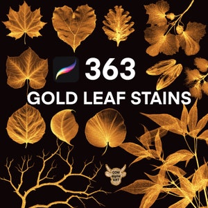 May include: A collection of 363 gold leaf stains, ideal for adding a touch of elegance to your art projects. The stains are made from real gold leaf and come in a variety of shapes and sizes.
