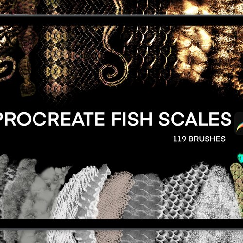Procreate Scale fish Scale Brush for Procreate brushes Fish Etsy
