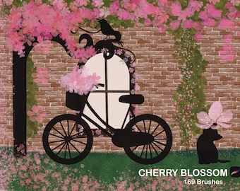Procreate Cherry Blossom Brush Set: Sakura Brushes and Stamps (Digital Download)