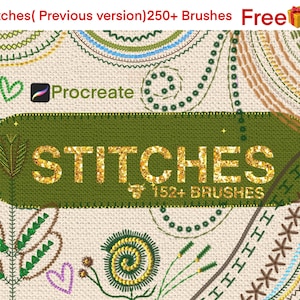 Realistische Stickpinsel für Procreate, Digitales Kunstset für Procreate, iPad-Pinselset, Stickpinsel für Procreate, Stickpinsel für Procreate Bild 14