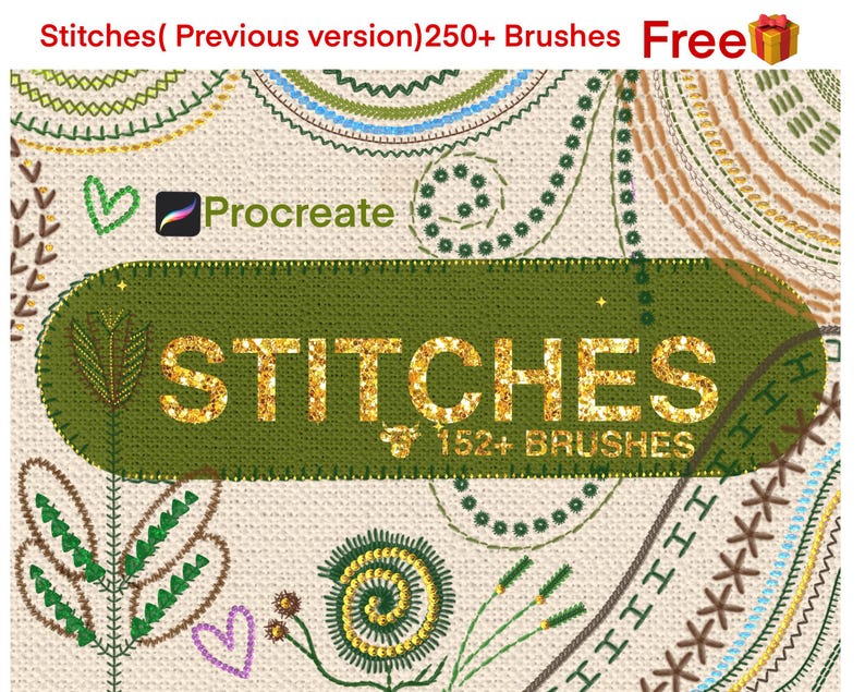Realistische Stickpinsel für Procreate, Digitales Kunstset für Procreate, iPad-Pinselset, Stickpinsel für Procreate, Stickpinsel für Procreate Bild 14