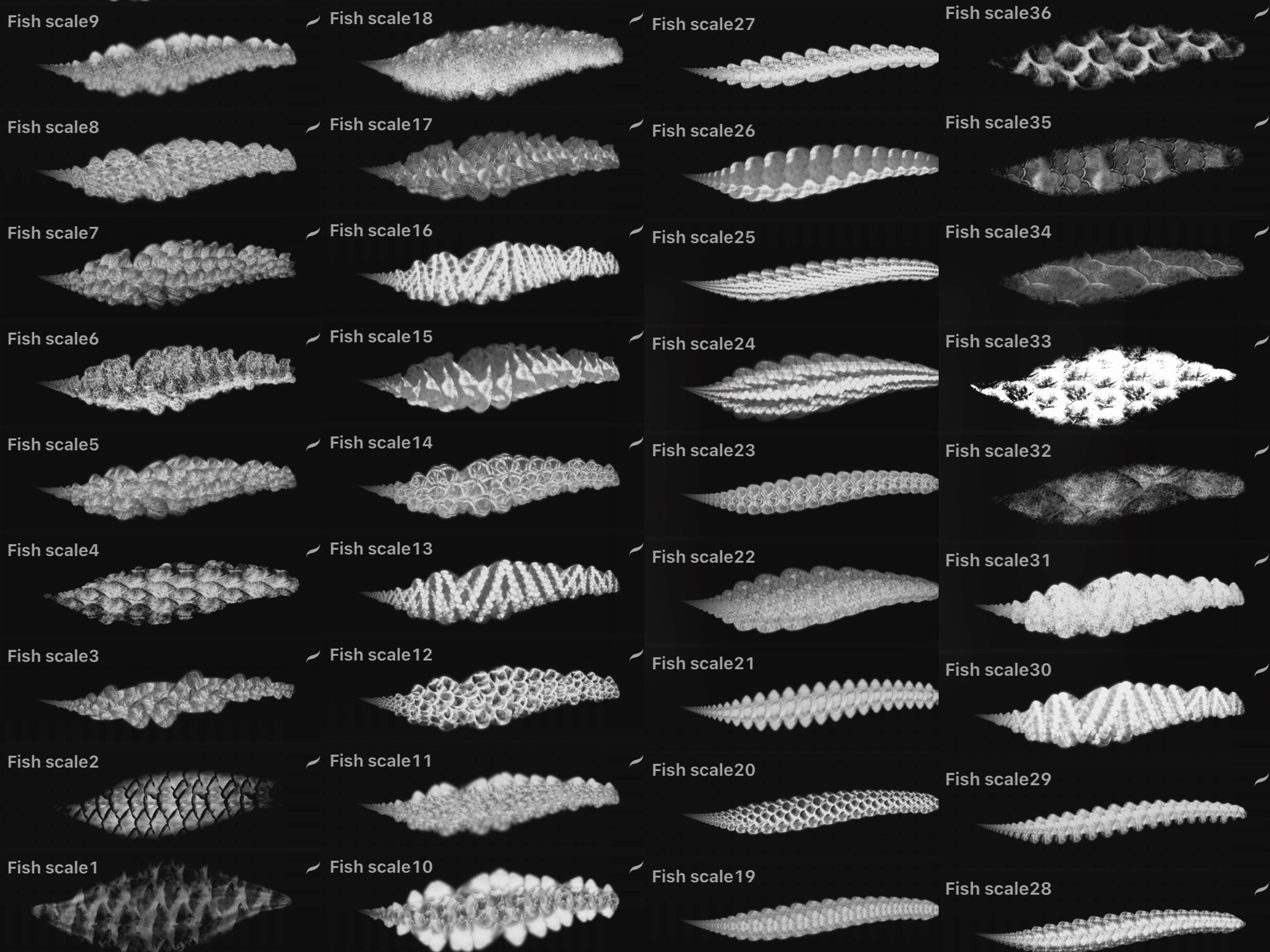 Procreate Scale fish Scale Brush for Procreate brushes Fish Etsy