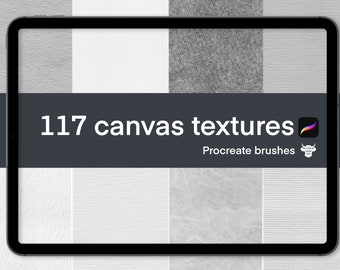 Procreate Texture Paper Brush Set: Canvas Effect (Digital Download)