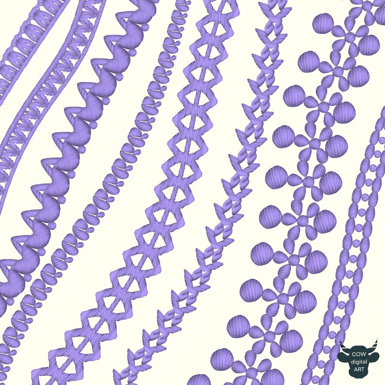 Realistische Stickpinsel für Procreate, Digitales Kunstset für Procreate, iPad-Pinselset, Stickpinsel für Procreate, Stickpinsel für Procreate Bild 5