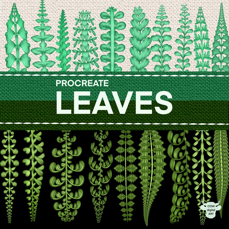 Procreate Foliage Brush Set: 256 Nature Art Brushes (digital Download ...