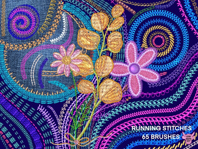 EMBROIDERY PROCREATE Brushes,procreate Stitches Brush,cross Stitch