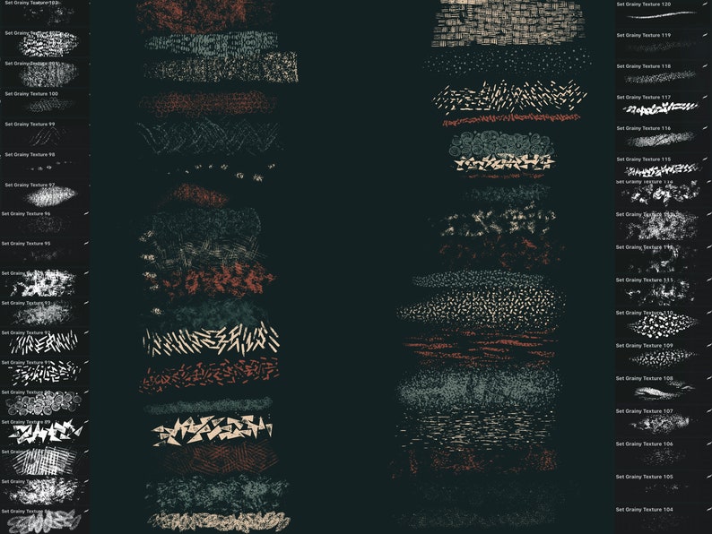 Grain Texture Procreate Brushes: Vintage Shader Brush Set (digital ...