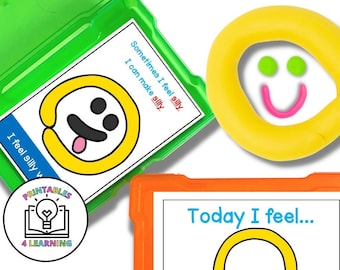Emotions Play Dough Task Cards