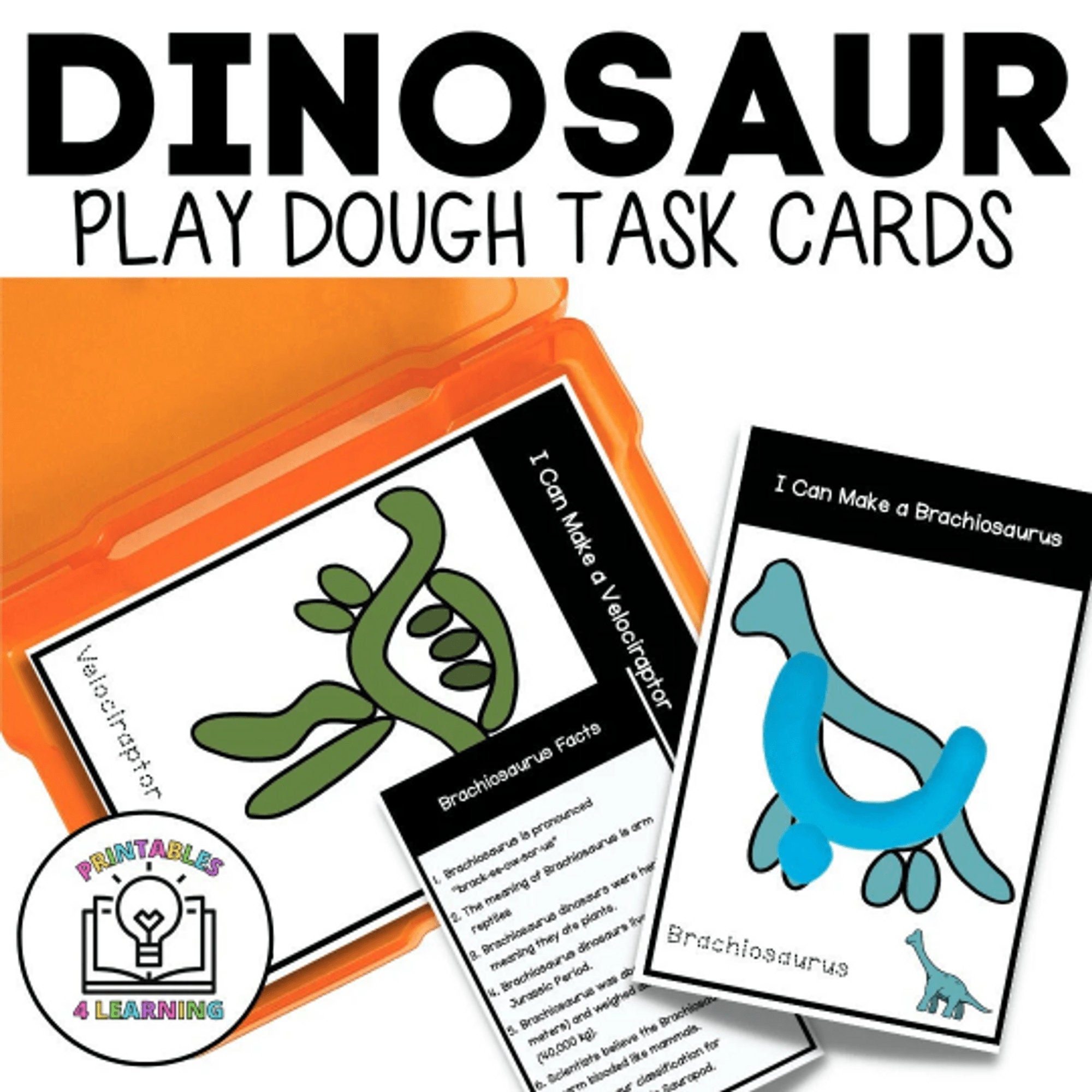 dinosaurs-play-dough-task-cards-printable-kids-play-dough-mats-instant-digital-download-etsy for Free Printable Playdough Task Cards Dinosaurs Play Dough Task Cards - Printable Kids Play Dough Mats | Instant Digital Download - Etsy for Free Printable Playdough Task Cards