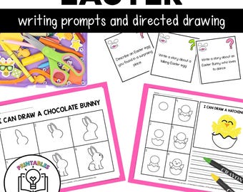 Easter Directed Drawing | Easter Writing Prompts