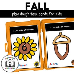 Fall Playdough Mats | Fun and Easy Fall-Themed Playdough Activities | Instant Digital Download