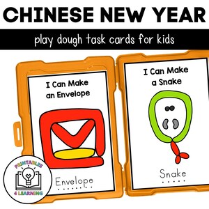 Chinese New Year Playdough Task Cards