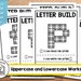 ABC Building Block Printable Worksheets - Brick Building Challenge STEM ...