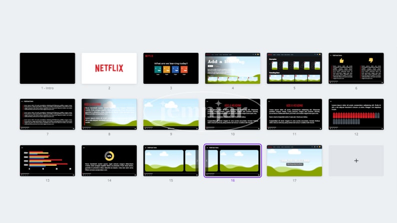 Netflix Presentation Template Canva Template Etsy Espa a
