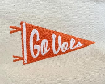 College Pennant Embroidery File