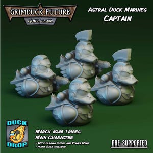 4 Patos de Goma Astral Marine para Capitanes/Accesorios para Jeep