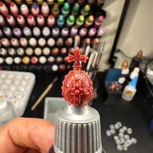 Holy grenade Swatch Caps paint bottle toppers 17ml or 18ml | Army Painter SpeedPaint Vallejo