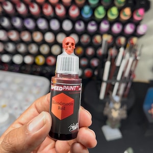 Human Skull Swatch Caps paint bottle toppers