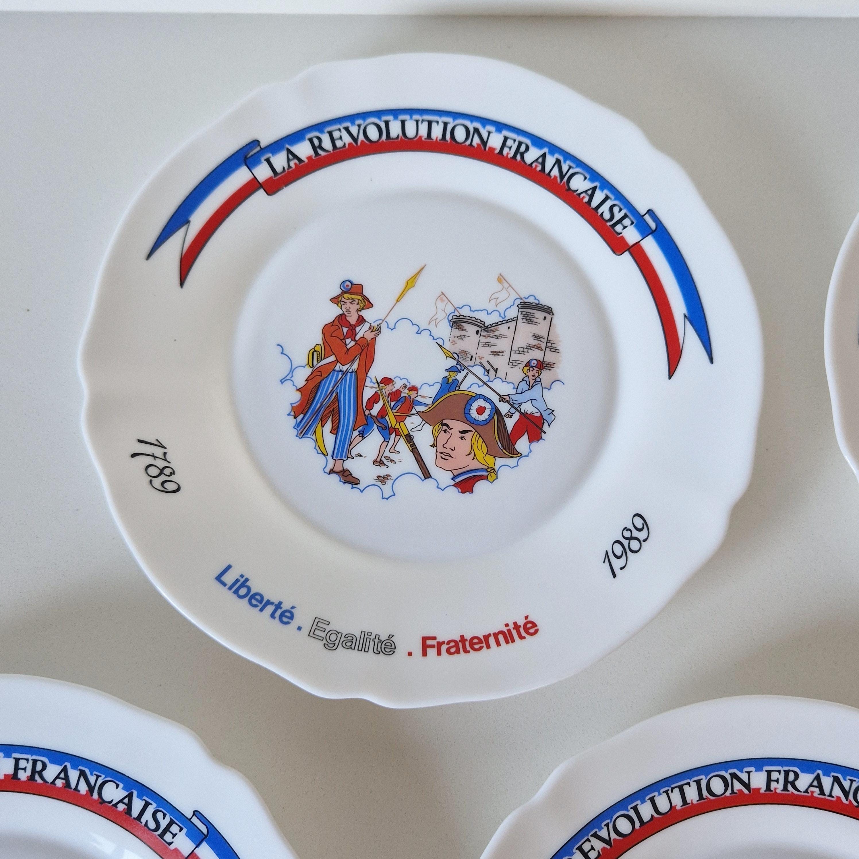 Assiette Bicentenaire de la Révolution Française Prise de la Bastille 26 cm