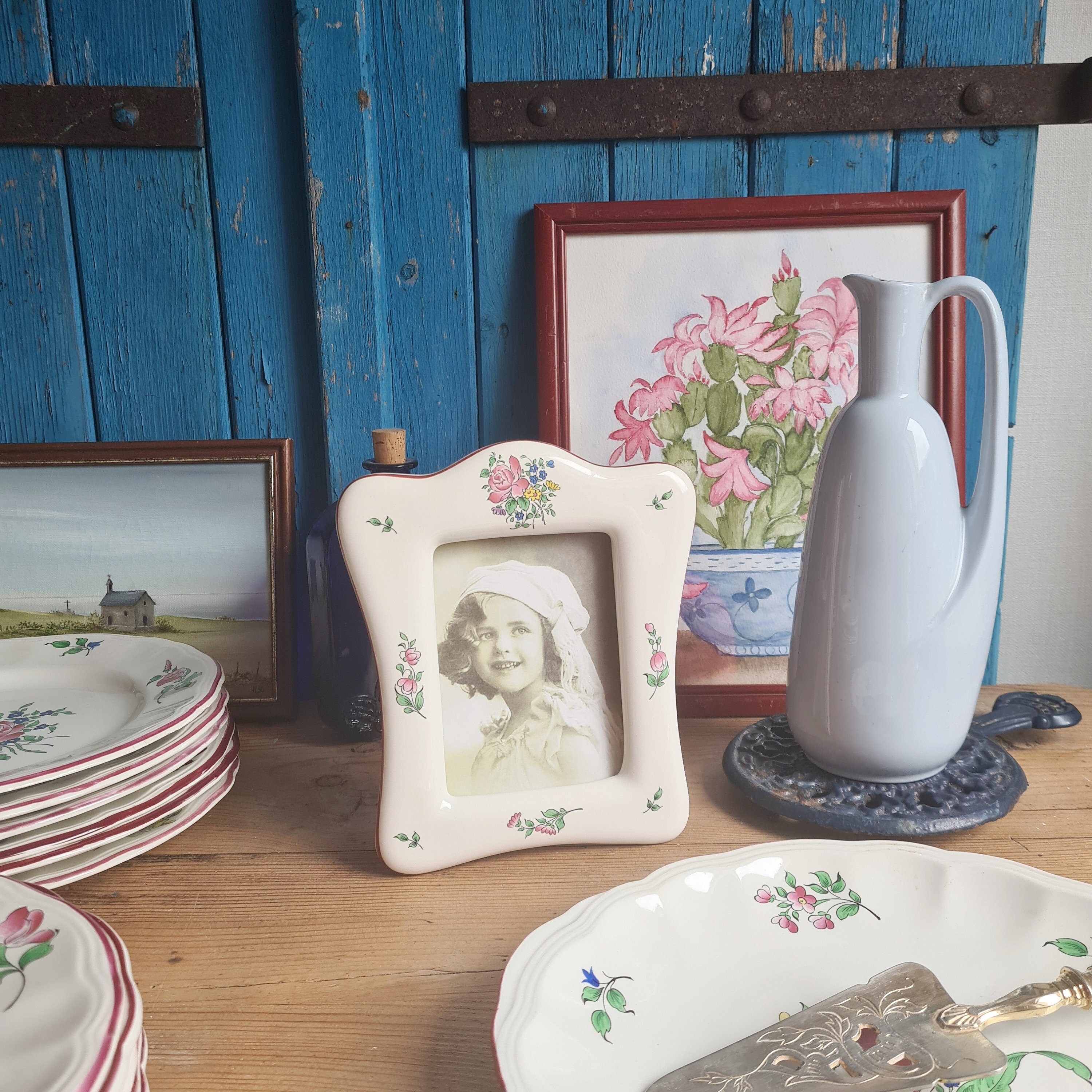 Cadre en Ceramique à Poser Kg Luneville Motif Réverbère