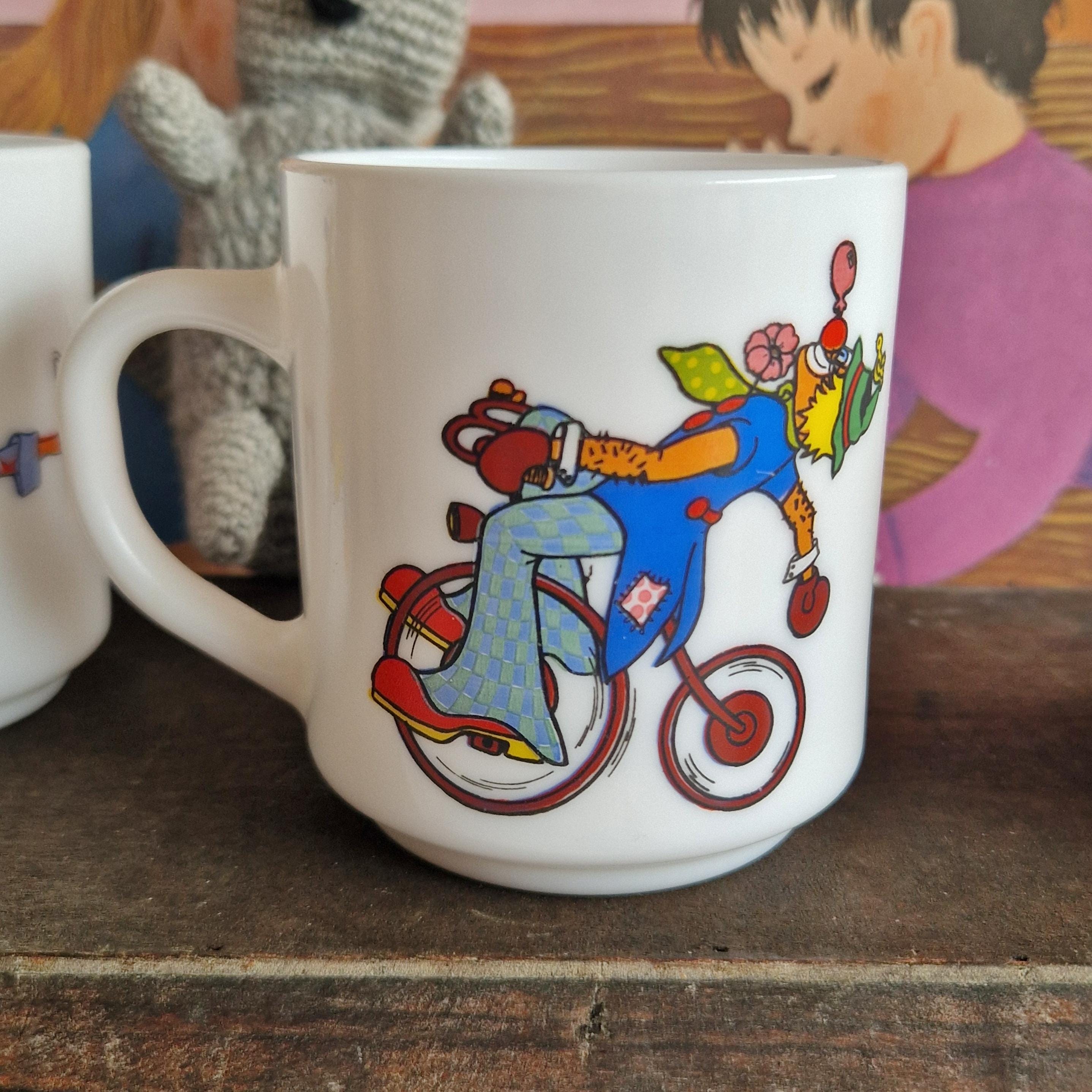 Lot De 2 Mugs Arcopal Vintage - Motif Campagne Avec Oies - Occasion