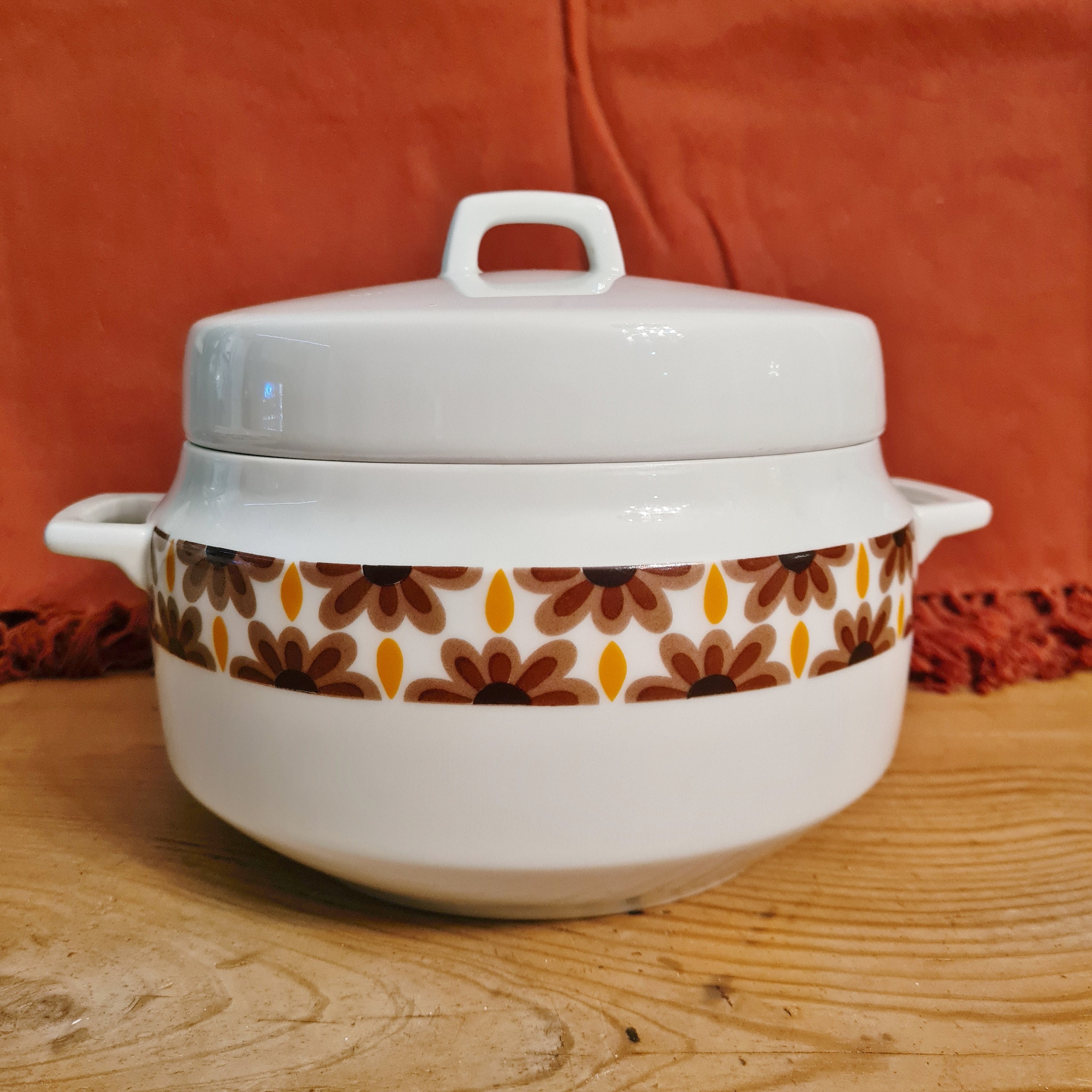 Soupière Légumier Porcelaine de Sologne Années 70