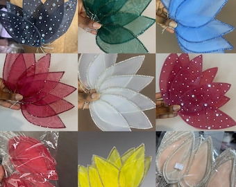 Hand crafted 3D appliqués. Kindly request for your preferred design and color.