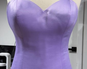 White Strapless Mesh Corset Top - Bridal, Prom