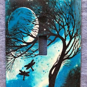 Dragonflies Single Metal Switch Plate