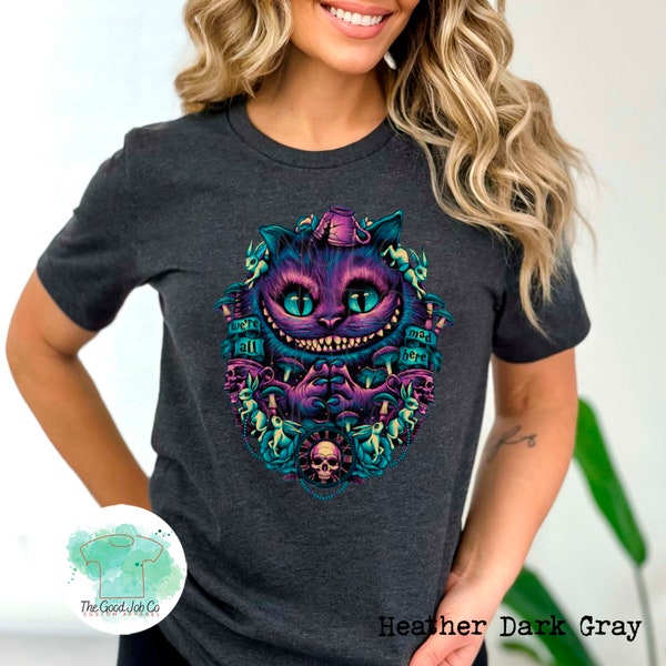 Mad Hatter Cheshire Cat Fantasy Shirt, Alice in Wonderland Shirt, Mad Hatter Shirt, Fantasy Cartoon Shirt, Classic Cartoon tee