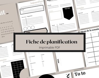 Cahier De Planification Pdf Etsy