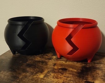 Cuenco para lana con forma de caldero agrietado, cuenco decorativo